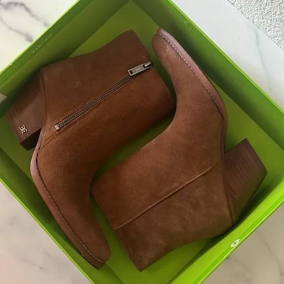 Sam Edelman Jane Fashion Booties , Frontier Brown Size 6.5 New in Box