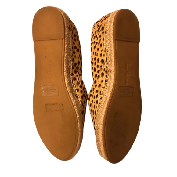 Sam Edelman Kesia Calf Hair Cheetah Print Espadrille Slip On Shoes Size 11 EUC