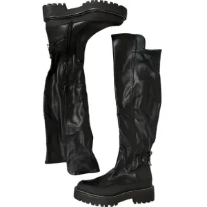 Sam Edelman Lerue NWOB Knee High Vegan Leather Platform Boots size 8.5