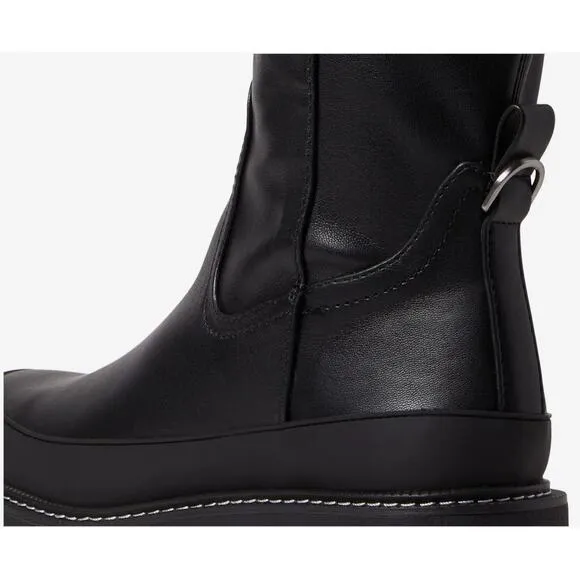 Sam Edelman Lerue NWOB Knee High Vegan Leather Platform Boots size 8.5
