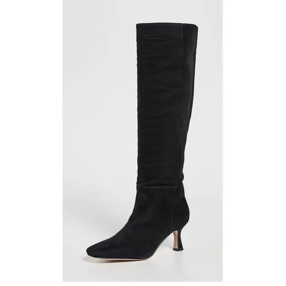 Sam Edelman Lillia Suede Leather Knee High Boots with Chic Heel‎