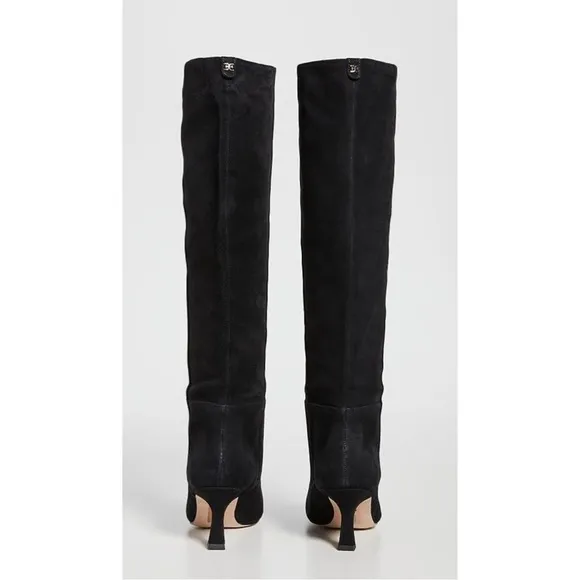Sam Edelman Lillia Suede Leather Knee High Boots with Chic Heel‎