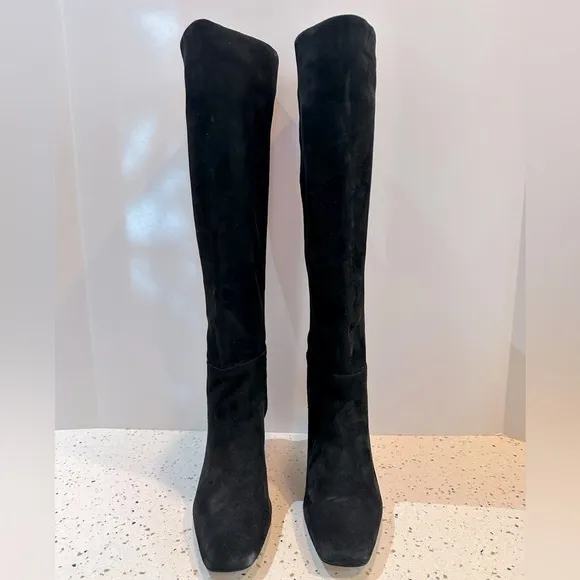 Sam Edelman Lillia Suede Leather Knee High Boots with Chic Heel‎
