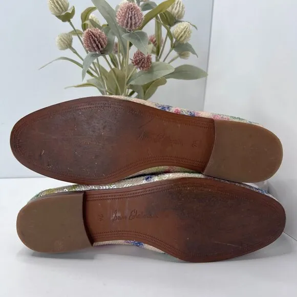 Sam Edelman Loraine Bit Sequin Loafer Sunflower Multi Women's US 7.5