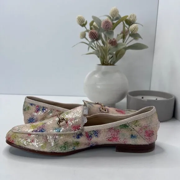 Sam Edelman Loraine Bit Sequin Loafer Sunflower Multi Women's US 7.5