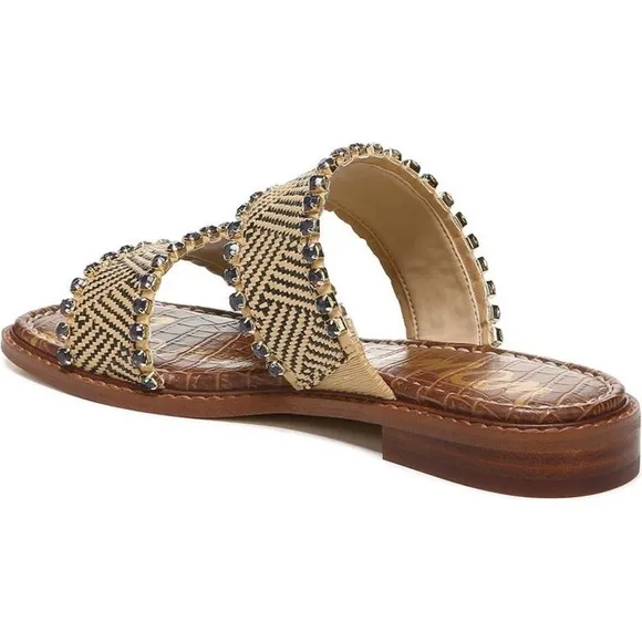 SAM EDELMAN Women's Hopie Rhinestone Slide Sandals