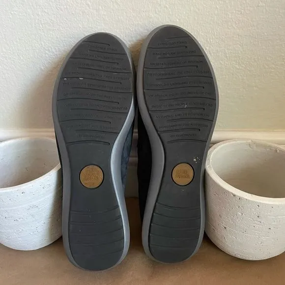 Samuel Hubbard Freedom Loafer Suede Slip On Shoes Blue Women 8