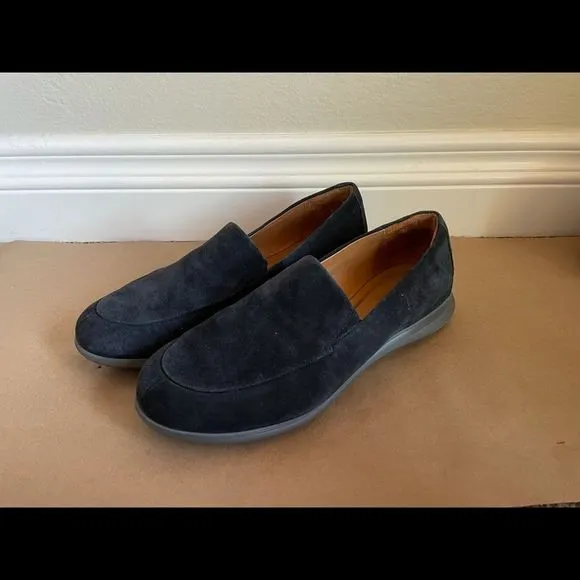 Samuel Hubbard Freedom Loafer Suede Slip On Shoes Blue Women 8