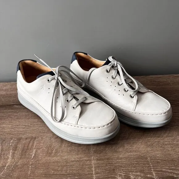 Samuel Hubbard Golf Shoes White Leather “36 Holes” Mens Size 10