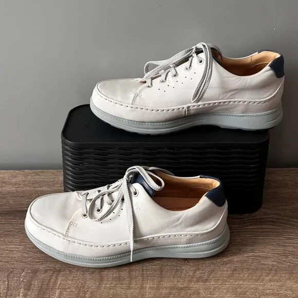 Samuel Hubbard Golf Shoes White Leather “36 Holes” Mens Size 10