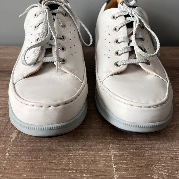 Samuel Hubbard Golf Shoes White Leather “36 Holes” Mens Size 10