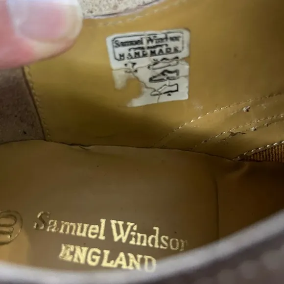 SAMUEL WINDSOR | Classic Cap Toe Oxford Shoes | Size 10 HANDMADE