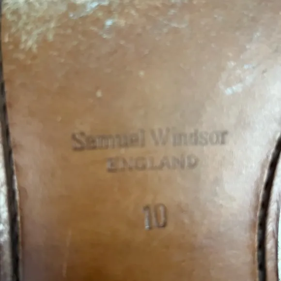 SAMUEL WINDSOR | Classic Cap Toe Oxford Shoes | Size 10 HANDMADE