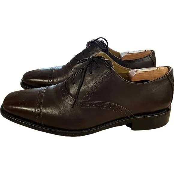 SAMUEL WINDSOR | Classic Cap Toe Oxford Shoes | Size 10 HANDMADE