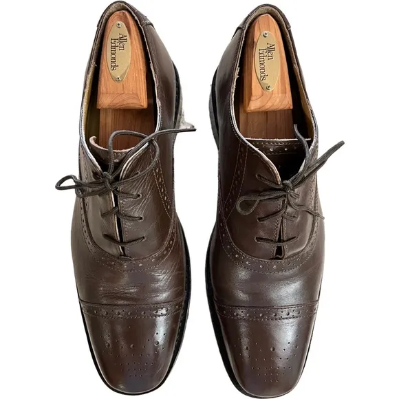 SAMUEL WINDSOR | Classic Cap Toe Oxford Shoes | Size 10 HANDMADE
