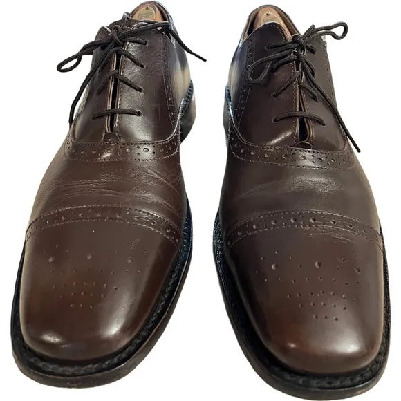 SAMUEL WINDSOR | Classic Cap Toe Oxford Shoes | Size 10 HANDMADE