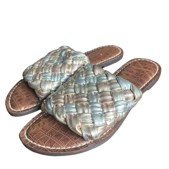 Sandals Sam Edelman Griffin Woven Slides size 7.