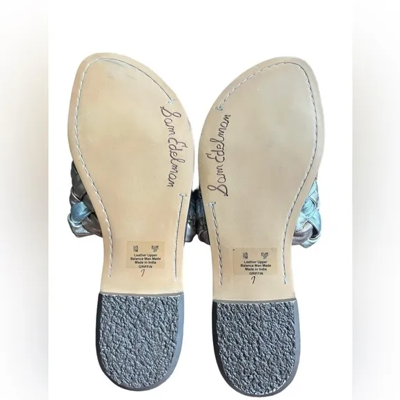 Sandals Sam Edelman Griffin Woven Slides size 7.