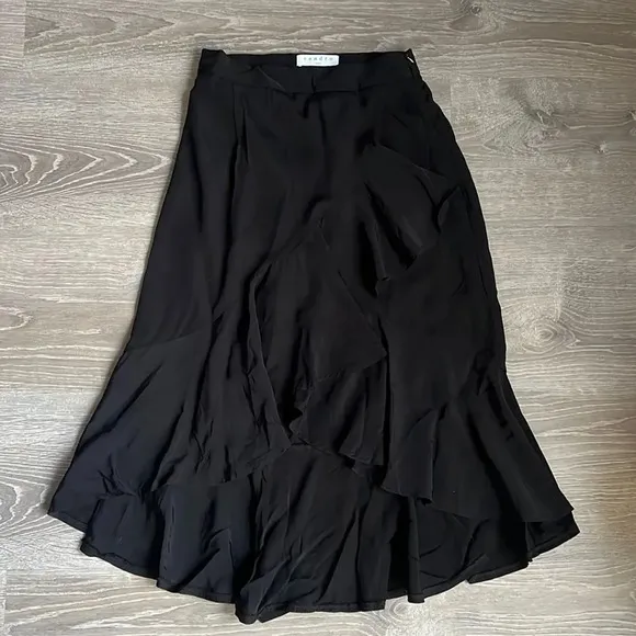 Sandro Asymmetrical ruffle skirt