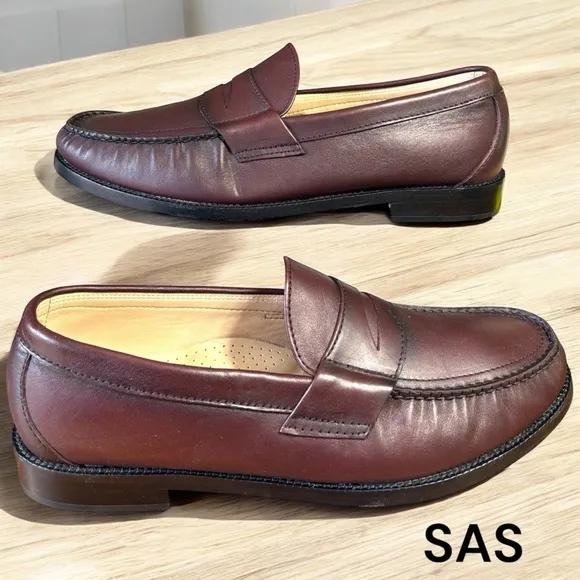 SAS-Men’s size 11.5 Penny 40 Slip-On Leather Loafer. Handcrafted in Texas. EUC!