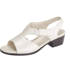 SAS Tripad Comfort Suntimer White Leather Low Heel Sandals Women Size 9 W