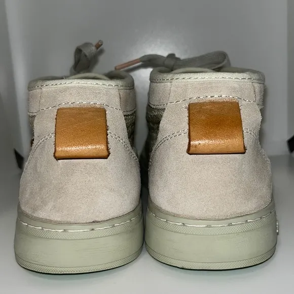 SATORISAN Hamoru Tropic Woven Raffia HighTop Sneaker Shoes Women’s 38 US 7