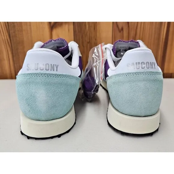 Saucony DXN Trainer Vintage White/Purple Women's Running Shoes Size 9