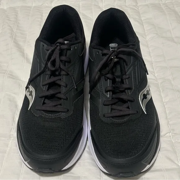 Saucony Echelon 8 Mens Size 10.5 Black Running Walking Shoes Sneakers