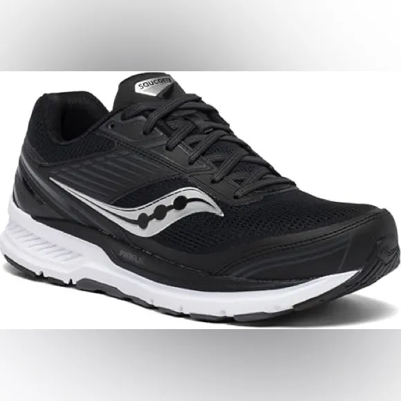 Saucony Echelon 8 Mens Size 10.5 Black Running Walking Shoes Sneakers