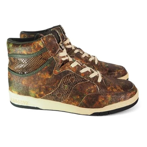 Saucony Packer x Hangtime High 'Camo' Snake Lifestyle Sneaker 70127-2 Men's 10.5