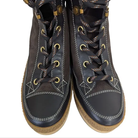 SEE BY CHLOE Brown Wedge Boots .. size 40/US 9.5