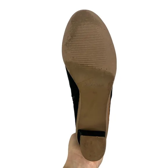 See by Chloe Women’s Stasya Black‎ Suede Scalloped Detail Booties- Size 9.5