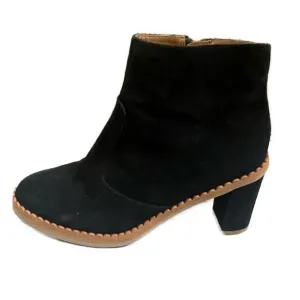 See by Chloe Women’s Stasya Black‎ Suede Scalloped Detail Booties- Size 9.5