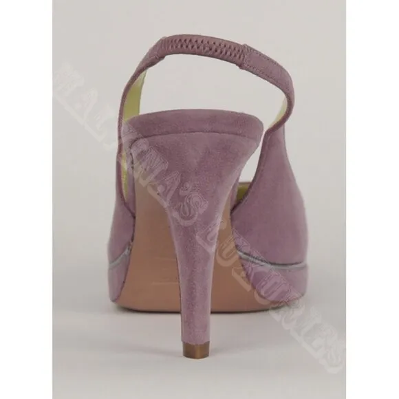 SERGIO ROSSI SHOES SUEDE LEATHER SLINGBACK SANDALS sz 35 / 5