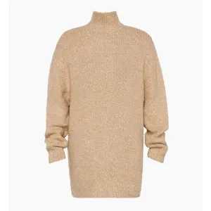 Ser.o.ya NWT Women's Charlie Turtleneck Sweater Dress in Beige Size XS