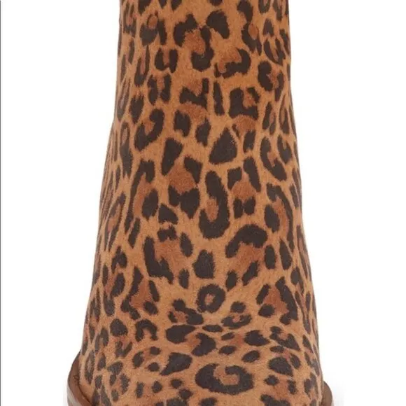 Seychelles Animal Leopard Print Block Heel Ankle Booties (NWT)