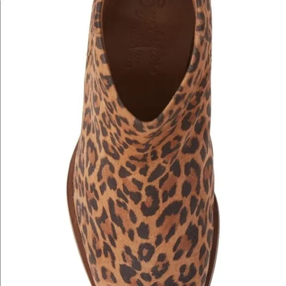 Seychelles Animal Leopard Print Block Heel Ankle Booties (NWT)