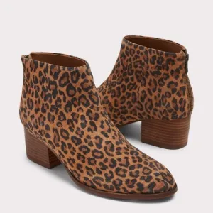 Seychelles Animal Leopard Print Block Heel Ankle Booties (NWT)