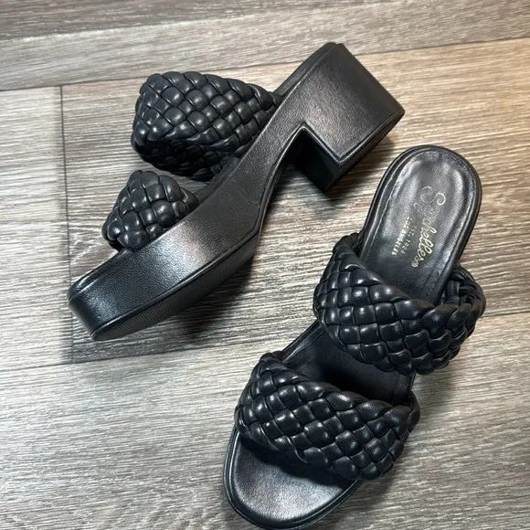 Seychelles Novelty Woven Platform Sandals woman’s size 6.5 (b24)
