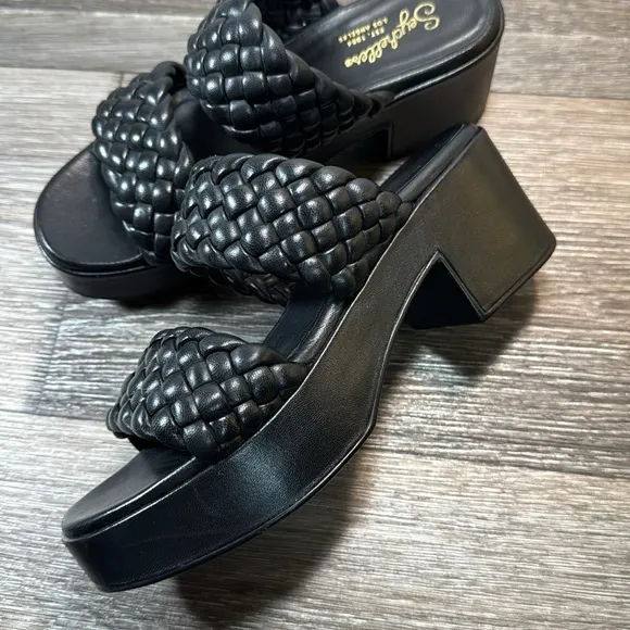 Seychelles Novelty Woven Platform Sandals woman’s size 6.5 (b24)