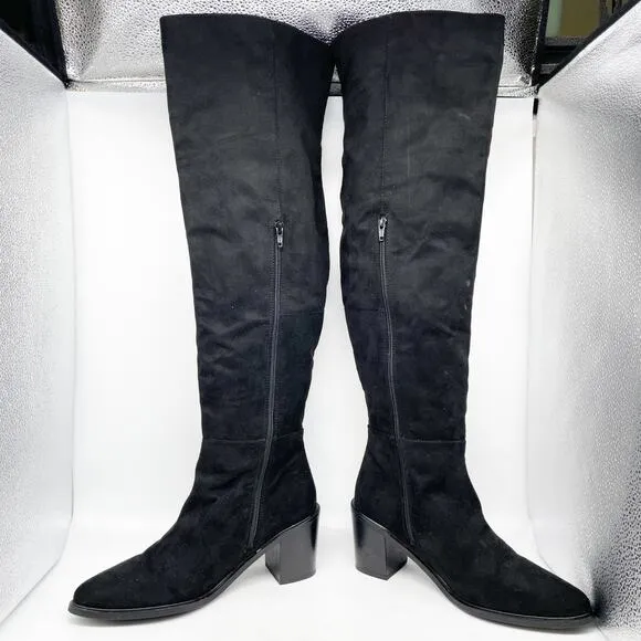 Seychelles Women's Over The Knee Boots Fabric Black Size 10