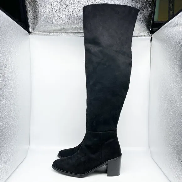 Seychelles Women's Over The Knee Boots Fabric Black Size 10