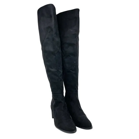 Seychelles Women's Over The Knee Boots Fabric Black Size 10