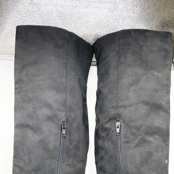 Seychelles Women's Over The Knee Boots Fabric Black Size 10