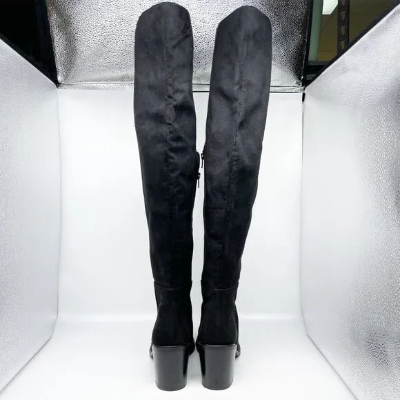 Seychelles Women's Over The Knee Boots Fabric Black Size 10