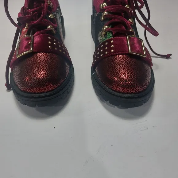Shoe Republic Floral Design Multicolor Women's Ankle Boots Size 10M