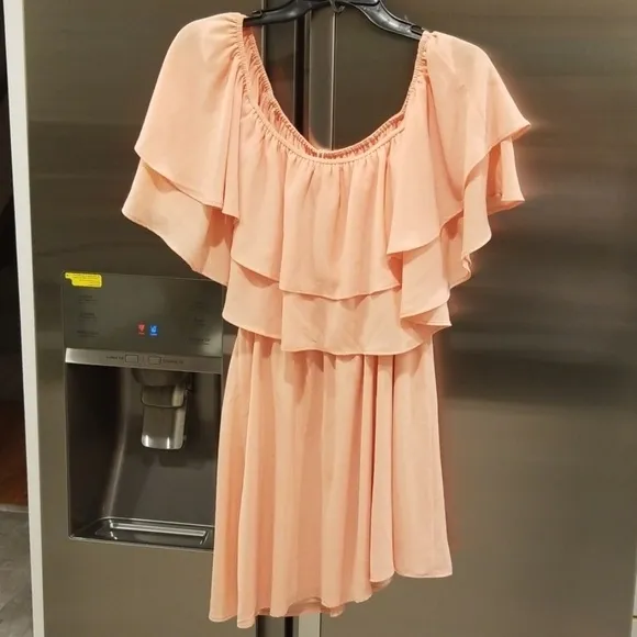 💕SHOW ME YOUR MUMU💕 Holly Dress Peach Pebble NWT