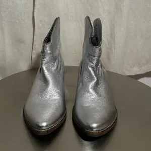 Silver Ankle Boots