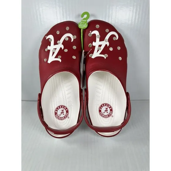 Size 11 Mens Crocs University of Alabama Crimson Tide Classic Clogs 209582-100