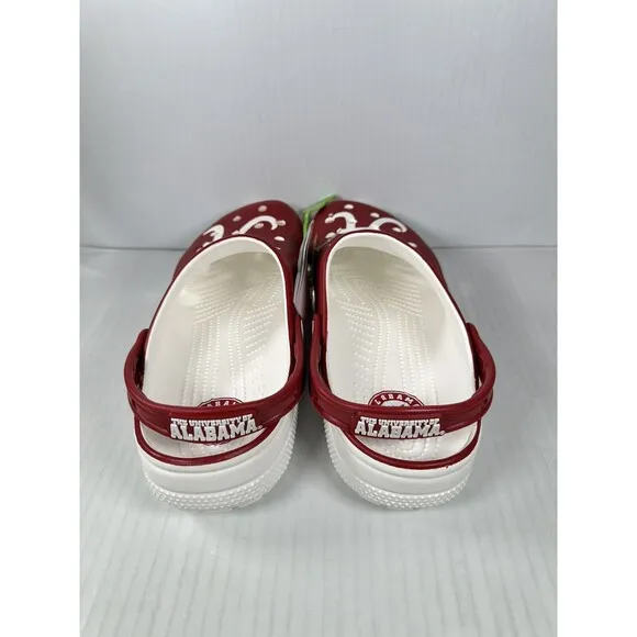 Size 11 Mens Crocs University of Alabama Crimson Tide Classic Clogs 209582-100